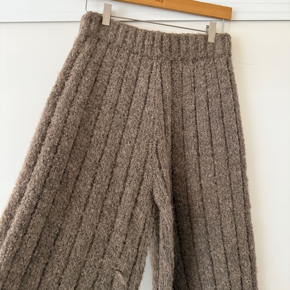 Kordal Ribbed Wool Alpaca Knit Pants - Picture 2 of 8